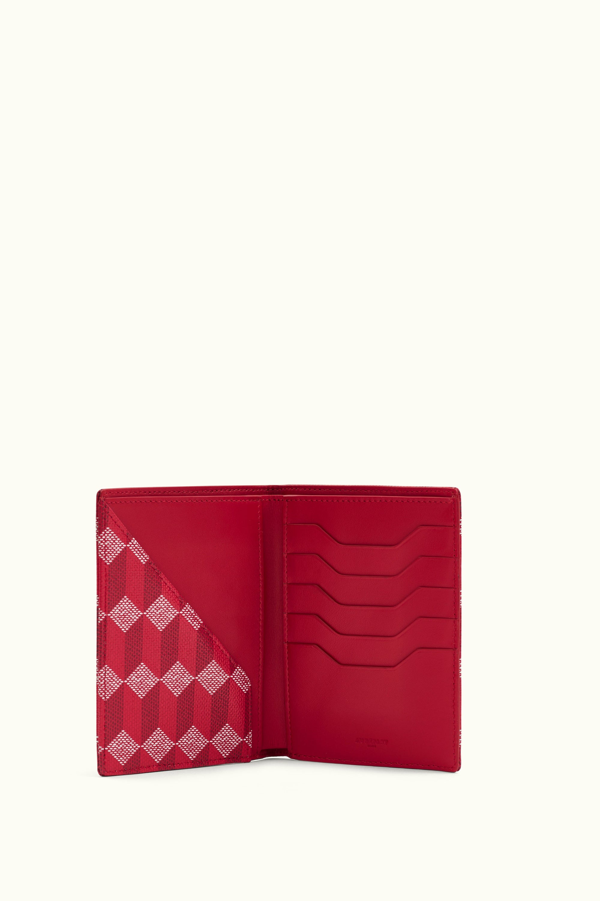 Le Porte-Passeport Coated Canvas Red