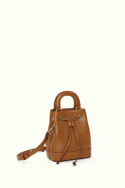 Womens Lana Osette - Leather Mini Bucket Bag Tan