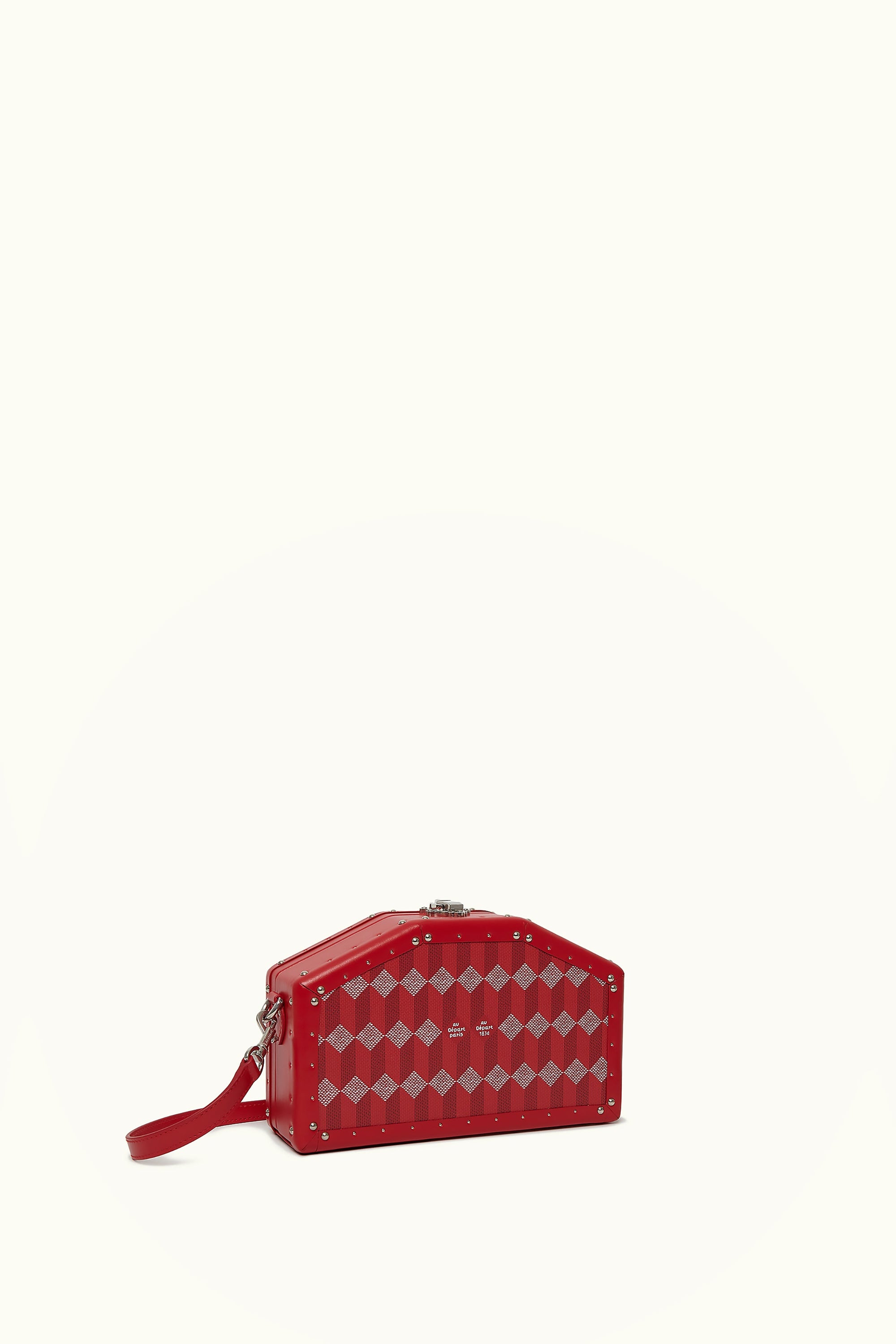 Le Nano Trunk Hexagon Coated Canvas Red
