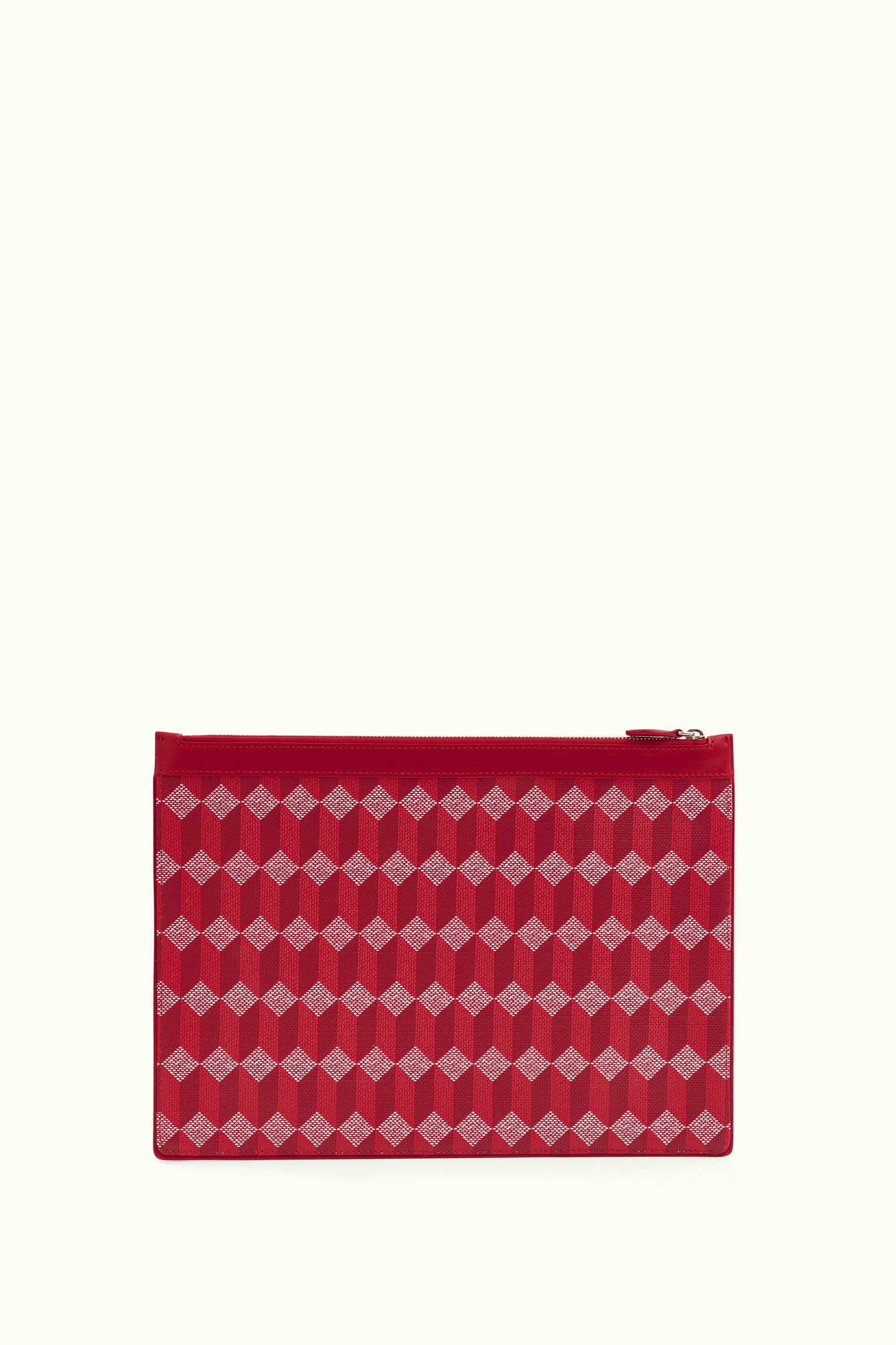 La Pochette XL Coated Canvas Red