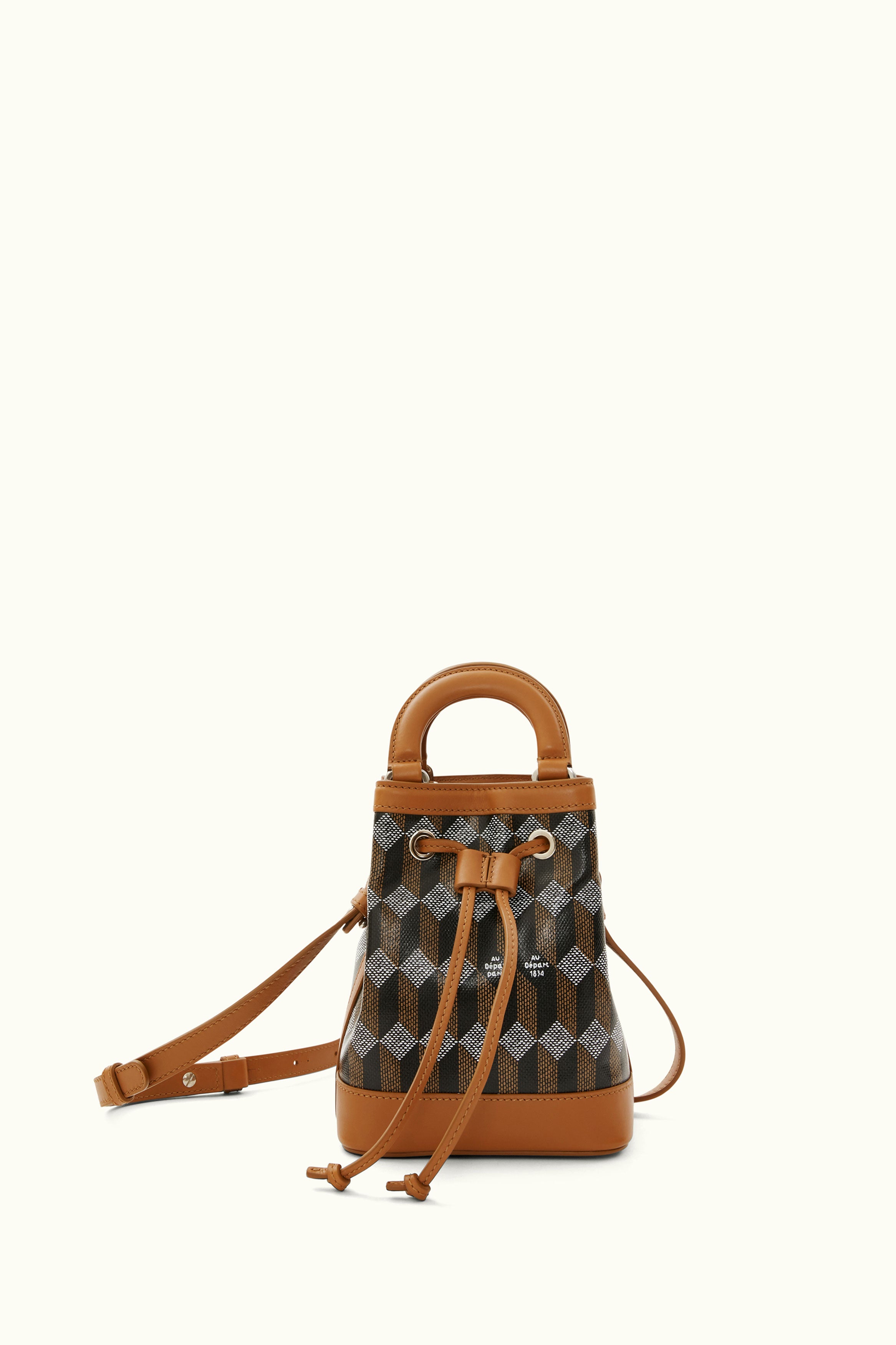 Louis Vuitton Monogram Coated Canvas Petit Bucket Bag With Pouch on SALE