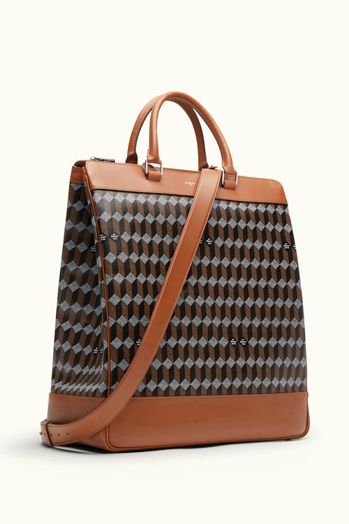 Louis Vuitton LV Crossbody Bag Citadin Brown canvas